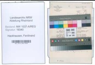 Entnazifizierung Ferdinand Hackhausen , geb. 00.00.0000 (Tierarzt)