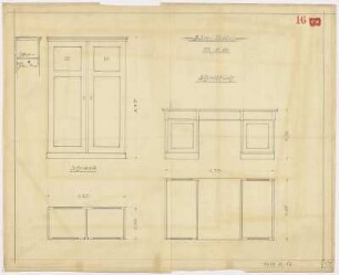 Büro-Möbel, Schrank, Schreibtisch