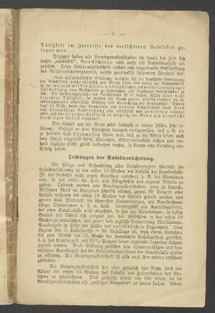 Leistungen der Unfallversicherung