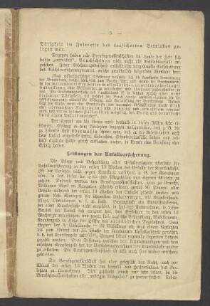 Leistungen der Unfallversicherung
