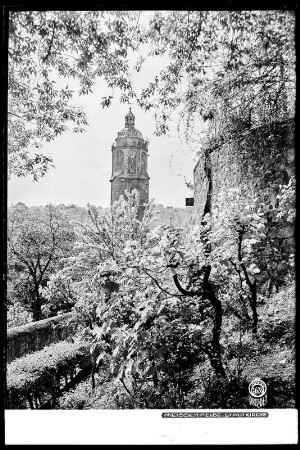 Meißen, Blick auf den Turm der Frauenkirche