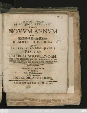De Eo Quod Iustum Est Circa Novum Annum