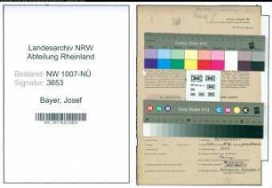Entnazifizierung Josef Bayer , geb. 17.07.1898 (Schmiedemeister)