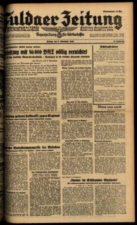 Ausgabe vom Freitag, den 08. November 1940.