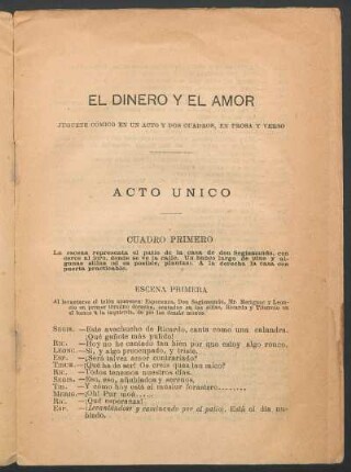 Acto único