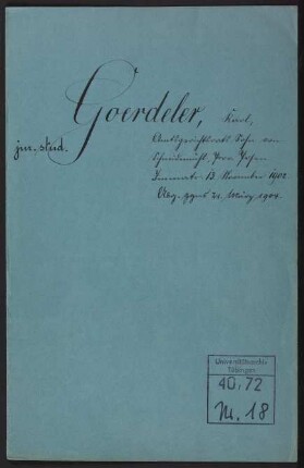 Karl Goerdeler (1886-1945)