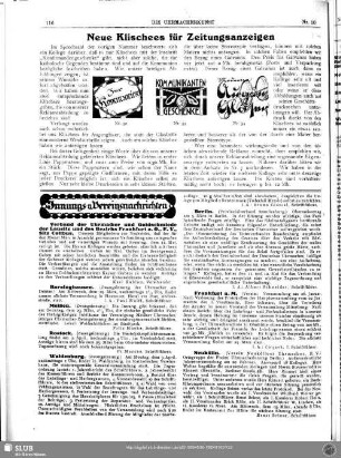 Neue Klischees für Zeitungsanzeigen