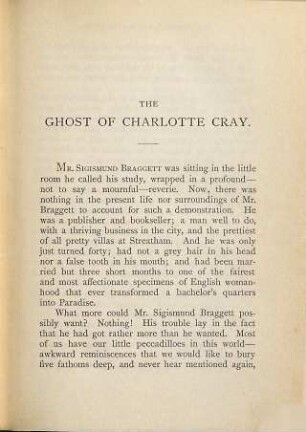 The ghost of Charlotte Cray and other stories