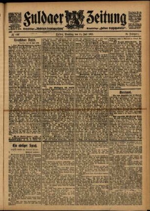 Ausgabe vom Dienstag, den 11. Juli 1905.
