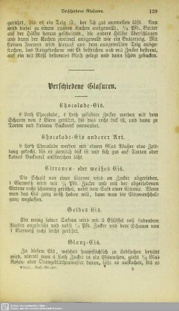 Verschiedene Glasuren