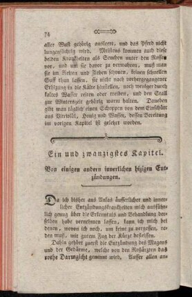 Ein und zwanzigstes Kapitel. - Dreisigstes Kapitel.