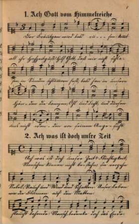 Geistliche Melodien meist aus dem 16. und 17. Jahrh. in ihren ursprünglichen Tönen und Rhythmen : zum Gebrauche für Schule und Haus. [1], Erstes Hundert