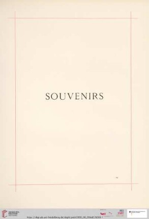 Souvenirs (Nr. 1858 - 2102)