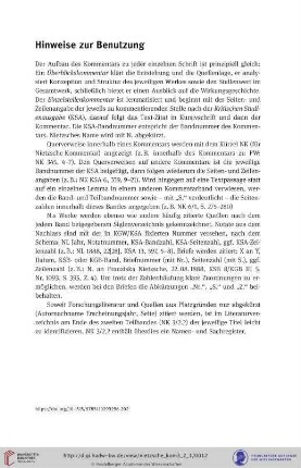 Hinweise zur Benutzung