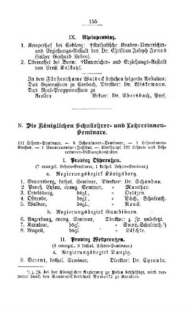 Die Königlichen Schullehrer- und Lehrerinnen-Seminare