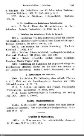 8. Kirchenstellen und Geistliche