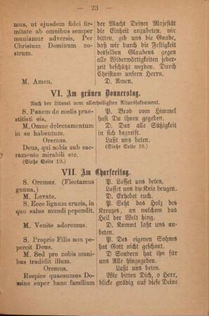 VII. Am Charfreitag.