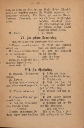 VII. Am Charfreitag.