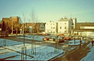 Hagenstraße: Parkplatz im Winter