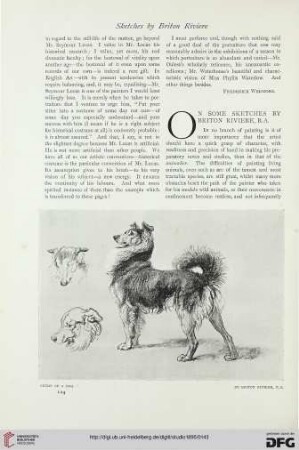5: On some sketches by Briton Riviere
