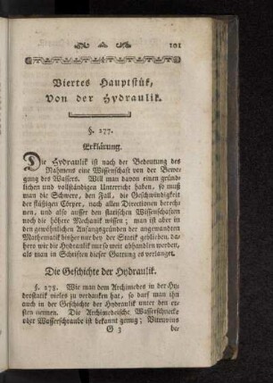 Die Geschichte der Hydraulik.