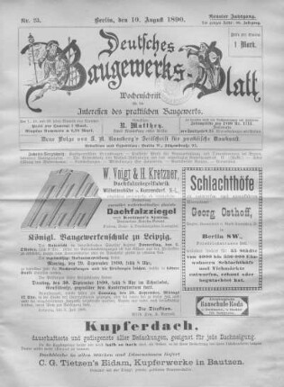 50. Jahrgang. Nr. 23.