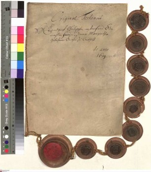 Testament der Landgräfin Anna Margareta von Hessen-Butzbach geb. v. Diepholz