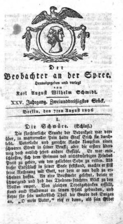 32. Stueck, 7. August 1826
