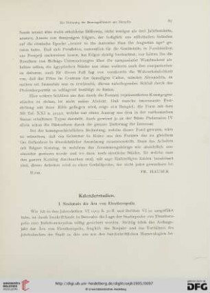 8: Kalenderstudien