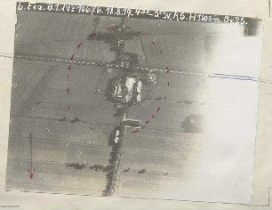 Grashof an der Straße Oberschleißheim - Dachau (mit Einzeichnungen) (1000 m)