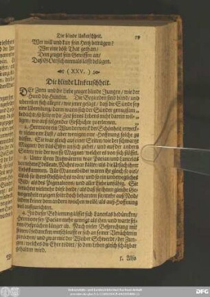 (XXV.) Die blinde Unkeuschheit.