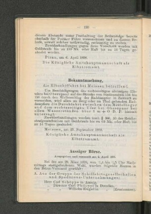 Aussiger Börse.