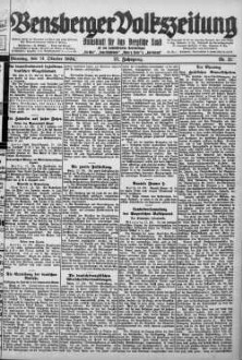 Bensberger Volkszeitung. 1907-1929