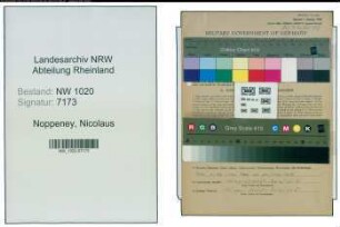 Entnazifizierung Nicolaus Noppeney , geb. 08.03.1897 (Postbeamter)