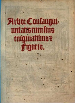 Arbor Consanguineitatis : cum suis enigmatibus [et] figuris
