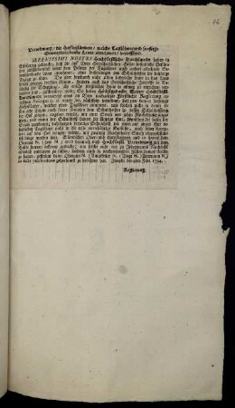 Verordnung, die Hofbeständere, welche Taglöhner und sonstige Gerwerbetreibende Leute annehmen, betreffend : Zweybr. den 4ten Febr. 1764.