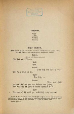 Goethes Werke, 6. Dramen ; 1
