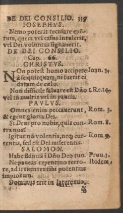 De Dei Consilio. Cap. 66.