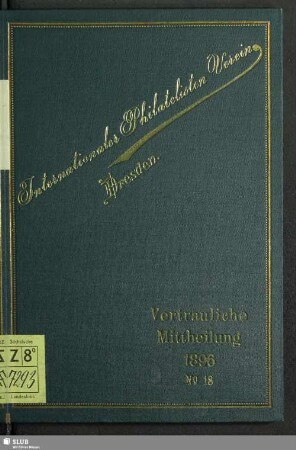 18.1896: Vertrauliche Mitteilung