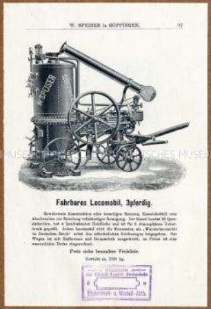 Fahrbare Lokomobile