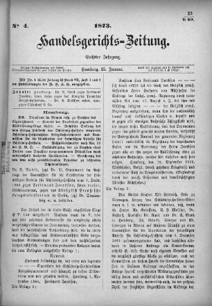 No. 4. 25. Januar 1873