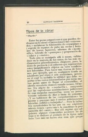 Tipos de la cárcel : Martín