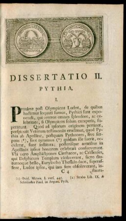 Dissertatio II. Pythia