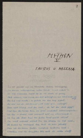 Rudolf Pannwitz: Mythen V