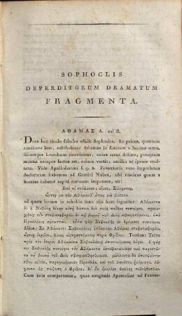 Sophoclis Dramata quae supersunt et deperditorum fragmenta Graece et Latine, 2
