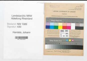 Entnazifizierung Johann Handels , geb. 11.11.1894 (Hilfspolizist)