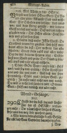 Abend-Gesänge.