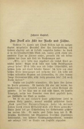 Zehntes Kapitel. Das Duell als Akt der Rache und Sühne