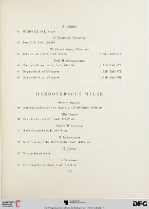 Hannoversche Maler (Nr.89-100)