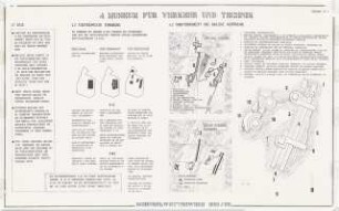 Städteräumliches Konzept für das Museum für Verkehr und Technik, Berlin-Kreuzberg Schinkelwettbewerb 1982: Lagepläne und Erläuterungen